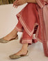 Rust Blush – Dori Embroidered A-Line Suit Set With Pockets